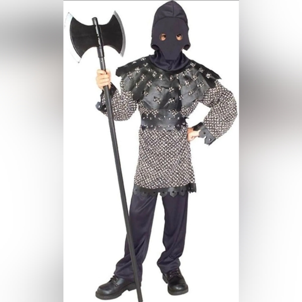 Kids' Executioner Halloween Costume Hooded Tunic Belt Boys' Small 4-6